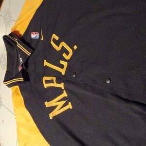 Rare Nike Rewind 49 Black and Gold Los Angeles NBA LAKERS Warm Up Jacket